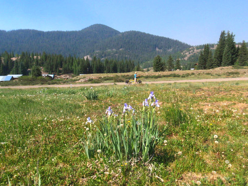 Pictured is the northern most building of Platora (Colorado).